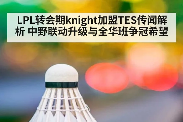 LPL转会期knight加盟TES传闻解析 中野联动升级与全华班争冠希望